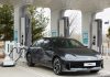 Hyundai Motor Group Shows Newly Developed Automatic Charging Robot for Electric Vehicles