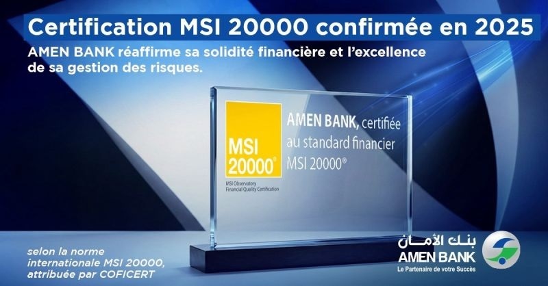 Amen Bank: Certification and strong digital security